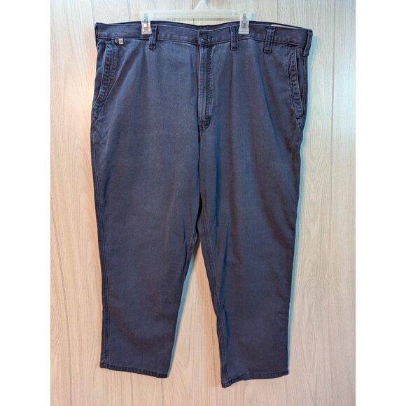 Carhartt FR Men's Cargo Pants Size 46x32 Navy Blue Flame Resistant Work Pant - Picture 1 of 11